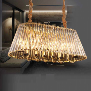 TH - 8285: Đèn thả ngang Phale - KT: L800mm x W380mm x H800mm - Đèn chân E14 x 12 bóng