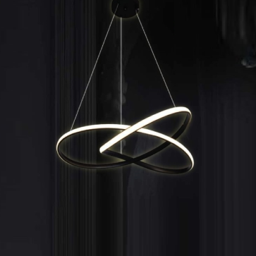 TH - 829-24: Đèn thả vòng LED xoắn - KT: Ø500mm x H900mm - Đèn LED đổi 3 màu