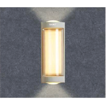 SN - GCL 8297: Đèn gắn tường ngoài trời - KT: Ø80mm x H180mm - Đèn LED 12W, ánh sáng vàng 3000K