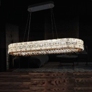 TH - 8312: Đèn thả vòng Ngang LED Phale cao cấp - KT: L900mm x W300mm x H1000mm - Đèn LED đổi 3 màu