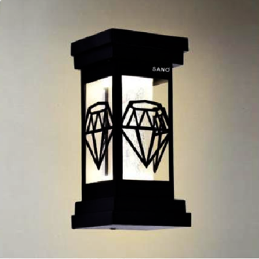 SN - VC 8314: Đèn gắn tường ngoài trời - KT: 100mm x 100mm x H210mm - Đèn LED 7W x 2, ánh sáng đổi 3 màu