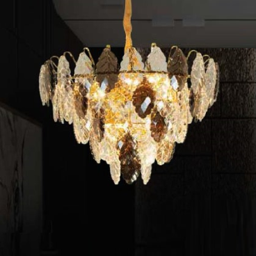 TH - 8321: Đèn thả Phale - KT: Ø600mm x H1000mm - Bóng đèn chân E14 x 12 bóng