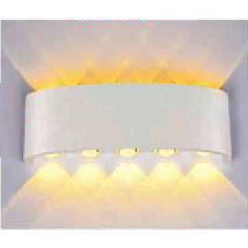 AN - VL - 8332/10WH: Đèn gắn tường ngoài trời  - KT: L250mm x H80mm - Đèn LED 10W ánh sáng vàng