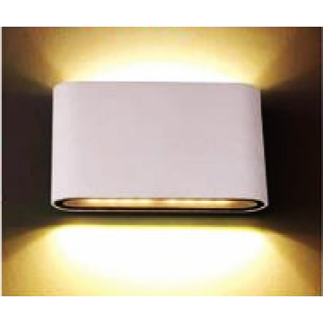 AN - VL - 8408A/WH: Đèn gắn tường ngoài trời -  KT: L110mm x H90mm - Đèn LED 8W ánh sáng vàng 3000K