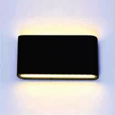 AN - VL - 8408B/BK -170: Đèn gắn tường ngoài trời -  KT: L170mm x H90mm - Đèn LED 12W ánh sáng vàng 3000K
