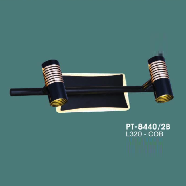 VE - PT - 8440/2B: Đèn rọi tranh/gương đôi - KT: L320mm - Đèn LED COB ánh sáng vàng