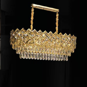 TH - 8451/Ngang 800: Đèn thả Ngang Phale - KT: Ø800mm x W350mm x H1000mm - Bóng đèn chân E14 x 10 bóng