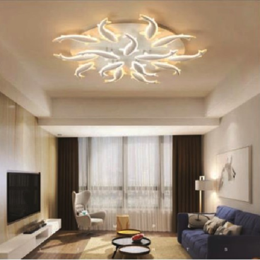 E - ML - 8521/15: Đèn áp trần LED 15 cánh - KT: Ø1100mm - Đèn LED 270W - Ánh sáng đổi 3 màu