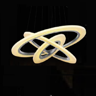 TH - 853: Đèn thả 3 vòng LED  - KT: Ø(400+600 +800)mm  - Đèn LED đổi 3 màu