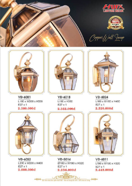 CATALOGUE ĐÈN HUFA ( CK TỪ 55%-65%)