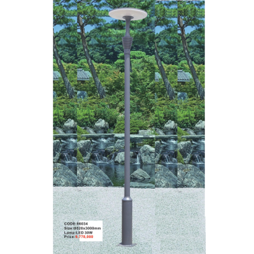 CODE: 86034: Đèn trụ sân vườn LED