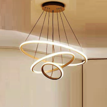 TH - 862-19: Đèn thả 3 vòng LED - KT: Ø(300+500+700)mm x H900mm - Đèn LED đổi 3 màu