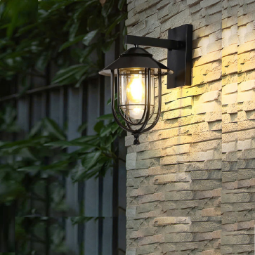 VVNT 865: Đèn gắn tường ngoài trời - KT: L280mm x W210mm x H370mm - Bóng đèn E27 x 1