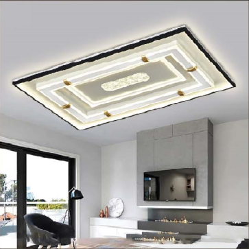 VE - MT - 8694L: Đèn áp trần LED hình chữ nhật - KT: L1100mm x W720mm x H100mm = Đèn LED đổi 3 màu