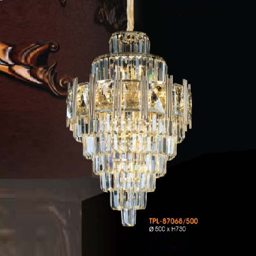 VE - TPL - 87068/500: Đèn thả Phale - KT: Ø500mm x H730mm - Đèn chân E14 x 14 bóng