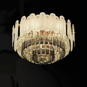 OTPL8717T550: Đèn áp trần Phale - KT: Ø550mm - Đèn E14 x 9 bóng