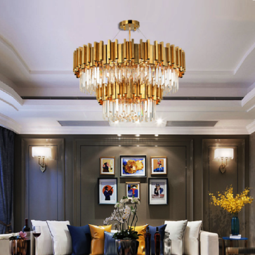 TH - 873A - 20: Đèn thả Phale 2 tầng - KT: Ø(350 +750)mm  x H1000mm - Đèn chân E14 x 18 bóng