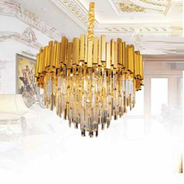 TH - 877A -18/550: Đèn thả Phale - KT: Ø540mm x H900mm - Bóng đèn chân E14 x 6 bóng