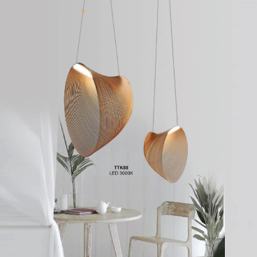 35 - TTK88: Đèn thả LED - KT: Ø800mm x L500mm - Đèn LED ánh sáng vàng
