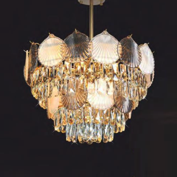 NC 8804A: Đèn thả Phale - KT: Ø600mm x H650mm - Bóng đèn E14 x 9 bóng