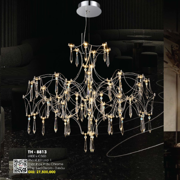 TH - 8813: Đèn thả LED Phale  - KT: Ø800mm x H550mm - Đèn LED đổi 3 màu