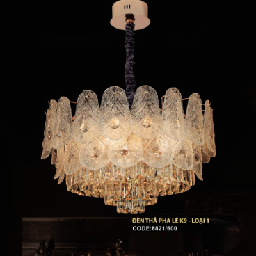 CODE: 8821/600: Đèn thả Phale - KT: Ø600mm x H360mm - Bóng đèn E14 x 16 bóng