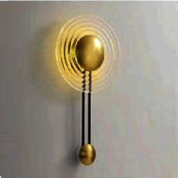 EU - V - 883: Đén gắn tường LED - KT: L300mm x W70mm x H580mm - Đèn LED 5W ánh sáng vàng