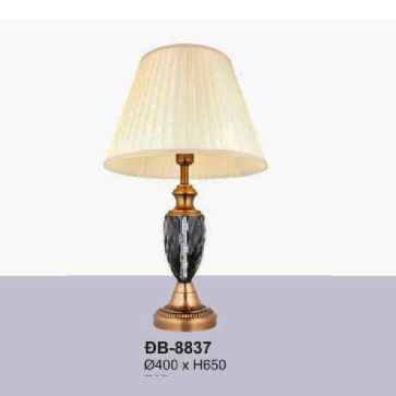 AU - ĐB - 8837: Đèn đặt tủ đầu giường/ đèn bàn - KT: Ø400mm x H650mm - Bóng đèn E27 x 1 bóng