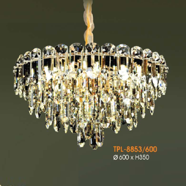 VE - TPL - 8853/600: Đèn thả Phale - KT: Ø600mm x H350mm - Bóng đèn E14 x 14 bóng