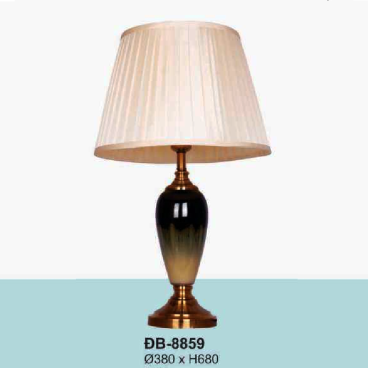 AU - ĐB - 8859: Đèn tủ đầu giường/ đặt bàn - KT: Ø380mm x H680mm - Đèn chân E27 x 1 bóng