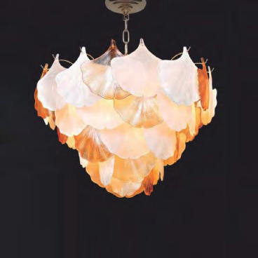 NC 8870A: Đèn thả Phale - KT: Ø600mm x H500mm +500mm - Bóng đèn E14 x 16 bóng