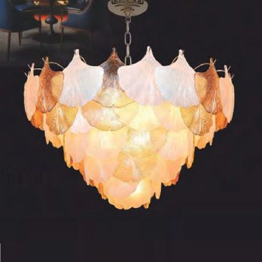 NC 8870B: Đèn thả Phale - KT: Ø800mm x H550mm +500mm - Bóng đèn E14 x 22 bóng