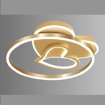 OTA8876 - Đèn áp trần tròn, LED, thân màu vàng - KT: Ø550mm - Đèn LED đổi 3 màu