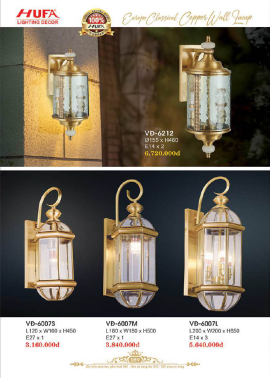 CATALOGUE ĐÈN HUFA ( CK TỪ 55%-65%)