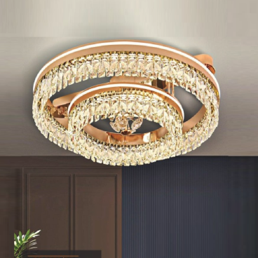 AD - OT 8958/80: Đèn áp trần tròn Phale - KT: Ø(800+500)mm x H275mm - Đèn LED đổi 3 màu