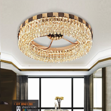 AD - OT 8961/80: Đèn áp trần LED Phale - KT: Ø800mm x H245mm - Đèn LED đổi 3 màu