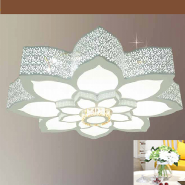 MO - 9008:  Đèn áp trần LED -  KT: Ø600mm x H150mm - Đèn LED đổi 3 màu