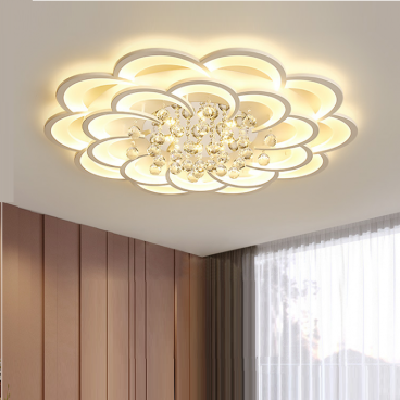 MO - 9012/20 cánh: Đèn áp trần LED, 20 cánh - KT: Ø900mm x H200mm - Đèn LED đổi 3 màu