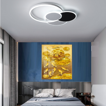 MO - 9063 : Đèn áp trần LED - KT: Ø580mm x H120mm - Đèn LED đổi 3 màu