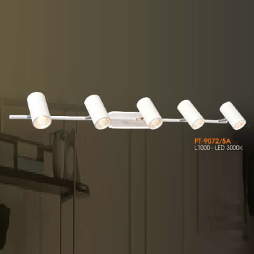 VE - PT - 9072/5A: Đèn rọi tranh/rọi gương 5 bóng - KT: L1000mm - Đèn LED ánh sáng vàng 3000K