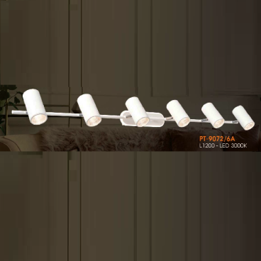 VE - PT - 9072/6A: Đèn rọi tranh/rọi gương 6 bóng - KT: L1200mm - Đèn LED ánh sáng vàng 3000K