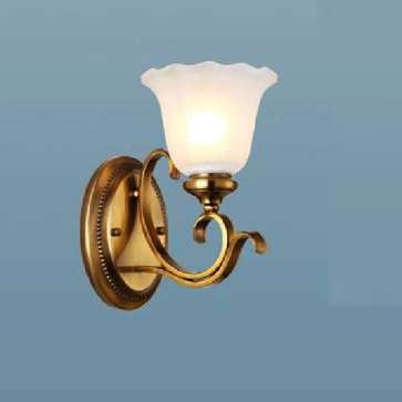 HF - VC 9124/1: Đèn gắn tường 1 bóng, chao thủy tinh - KT: L175mm x W240mm  x H290mm - Đèn chân E27 x 1 bóng