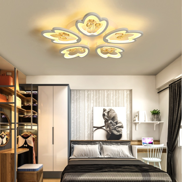 MO - 935A -18 : Đèn áp trần LED 5 cánh - KT: Ø650mm x H100mm - Đèn LED đổi 3 màu