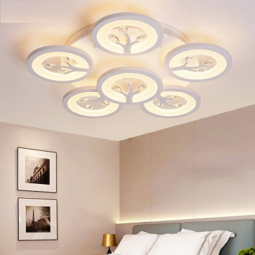 MO - 940A - 20 : Đèn áp trần LED 6 cánh - KT:  Ø570mm x H130mm - Đèn LED đổi 3 màu