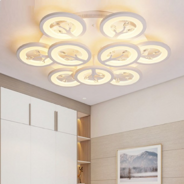 MO - 941A - 20 : Đèn áp trần LED 9 cánh  KT: Ø650mm x H130mm - Đèn LED đổi 3 màu