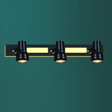 HF - SG - 951/3: Đèn rọi gương/tranh 3 bóng - KT: L450mm x W60mm x H150mm - Đèn LED COB 5W x 3 ánh sáng vàng