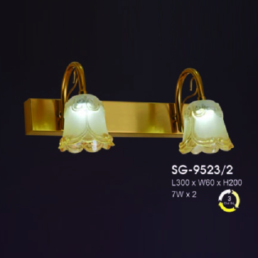HF - SG - 9523/2: Đèn rọi tranh / rọi gương đôi - KT: L300mm x W60mm x H200mm  - Đèn LED 14W đổi 3 màu