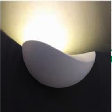 AN - VL - 967/WH: Đèn gắn tường ngoài trời - KT: L200mm x H100mm - Đèn LED 5W ánh sáng vàng 3000K