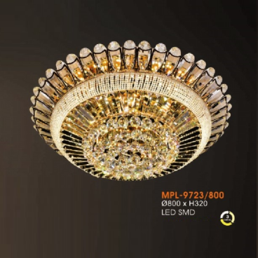 VE - MPL - 9723/800: Áp trần Phale LED - KT: Ø800mm x H320mm - Đèn LED SMD đổi 3 màu