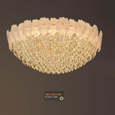 V - MPL- 9725/1000: Đèn áp trần Phale LED - KT: Ø1000mm x H400mm - Đèn LED đổi 3 màu
